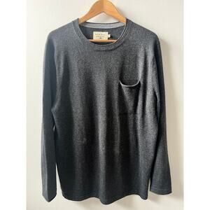 The Normal Brand Men's size large roll hem pocket crew sweater